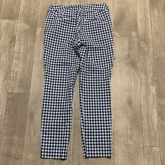 Womens Old Navy Pixie High Rise‎ Casual Dress Checkered Ankle Crop Pants - Picture 2 of 8